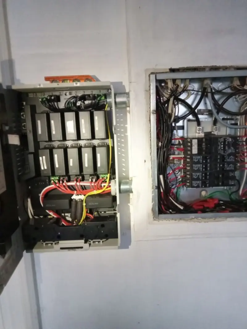 Electrical panel upgrade completed for Security Camera Wiring in Shady Side